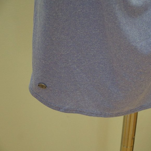 Unworn Purple Striped Cowl Neck Athletic Tank - Picture 3 of 4